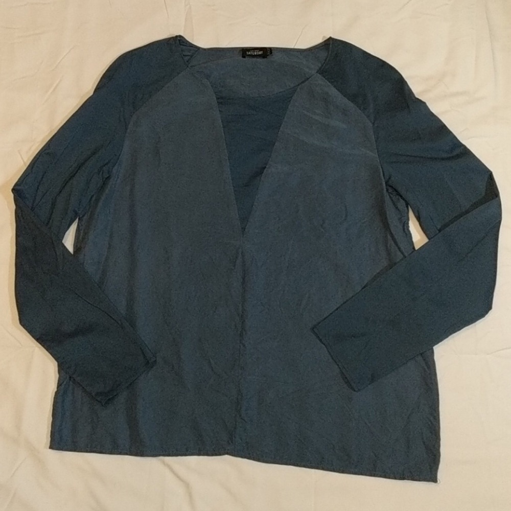 kate spade saturday long sleeve silk blouse